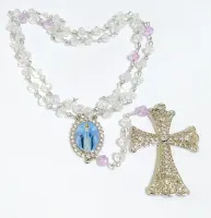 Terço Nossa Senhora Das Graças - Cruz Noiva Strass Preciosa