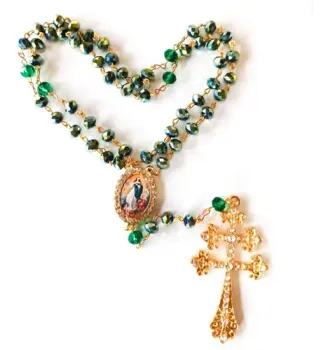 Terço Nossa Senhora Da Conceição Cristal Premium - Foto 2
