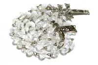 Terço Jesus Cristo Redentor - Cristal 8mm Boreal  - Foto 3