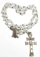 Terço Jesus Cristo Redentor - Cristal 8mm Boreal  - Foto 4