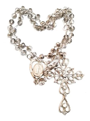 Terço Nossa Senhora Das Graças cristal 8mm