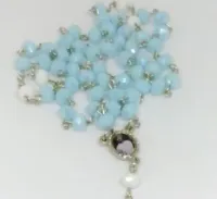 Terço Raimundo Irineu Serra  Mestre Irineu Cristal 8mm