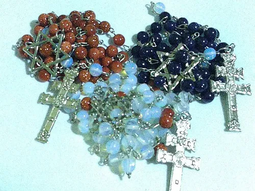 Terço Santo Daime Pedra da Lua  Sol e  Estrela cruzeiro