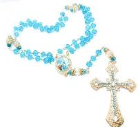 Terço Nossa Senhora De Lourdes Cristal 8mm Premium  - Foto 3