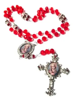 Terço De Nossa Senhora Das Dores 7 Mistérios Em Cristal 10mm - Linha premium - Foto 2