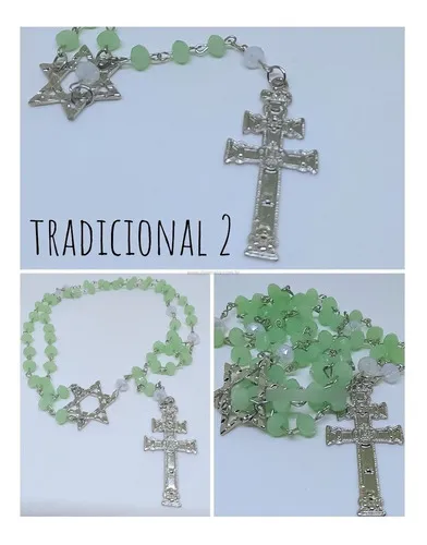 Terço Cristal - Santo Daime Facetado - Salomão + Cruzeiro