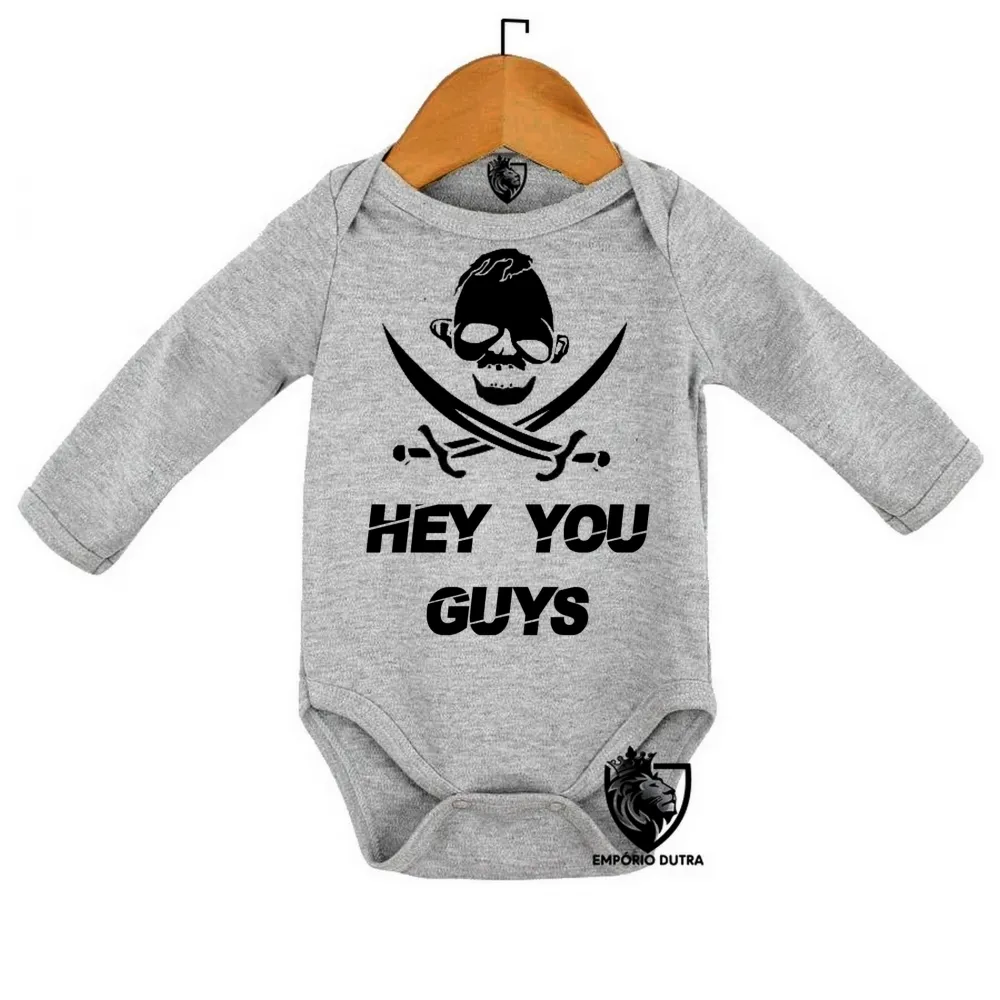 Body Bebê Infantil Goonies caveira pirata  sloth