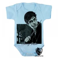 Body Bebê Infantil Harry Potter varinha - Foto 3