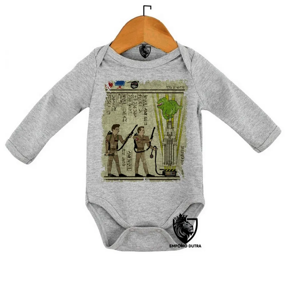 Body Bebê Infantil hieróglifos Caça Fantasmas Imagem
