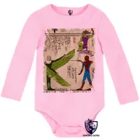 Body Bebê Infantil hieróglifos homem aranha - Foto 4