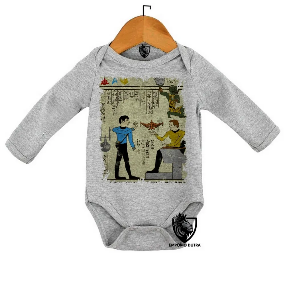 Body Bebê Infantil hieróglifos Star Trek Imagem
