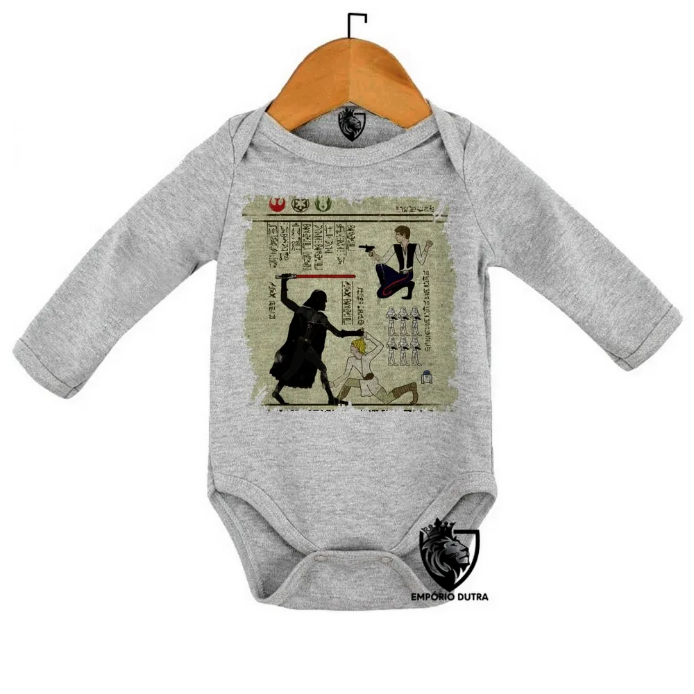 Body Bebê Infantil hieróglifos Star Wars