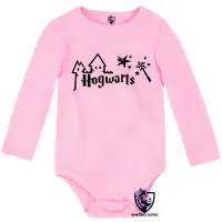 Body Bebê Infantil Hogwarts harry potter varinha estrelas - Foto 4