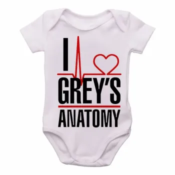 Body Bebê Infantil I love Greys Anatomy serie - Foto 2
