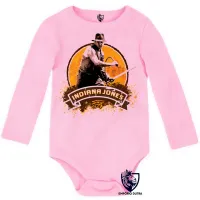 Body Bebê Infantil Indiana Jones amarelo - Foto 4