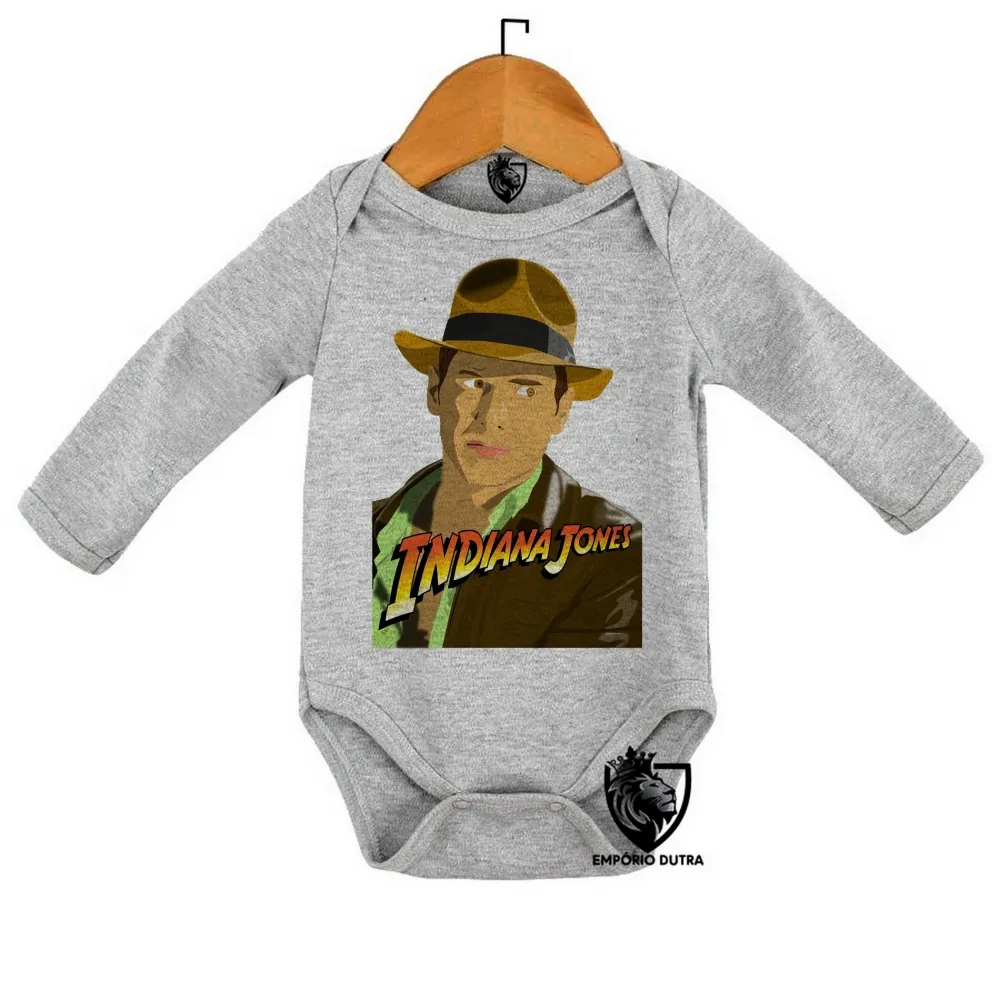 Body Bebê Infantil Indiana Jones Harrison Ford