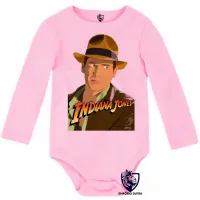 Body Bebê Infantil Indiana Jones Harrison Ford - Foto 4