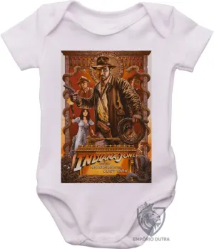 Body Bebê Infantil Indiana Jones arca Aliança - Foto 2
