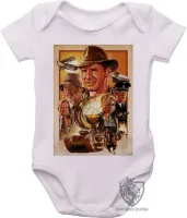 Body Bebê Infantil Indiana Jones cálice fogo - Foto 2