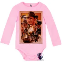 Body Bebê Infantil Indiana Jones cálice fogo - Foto 4