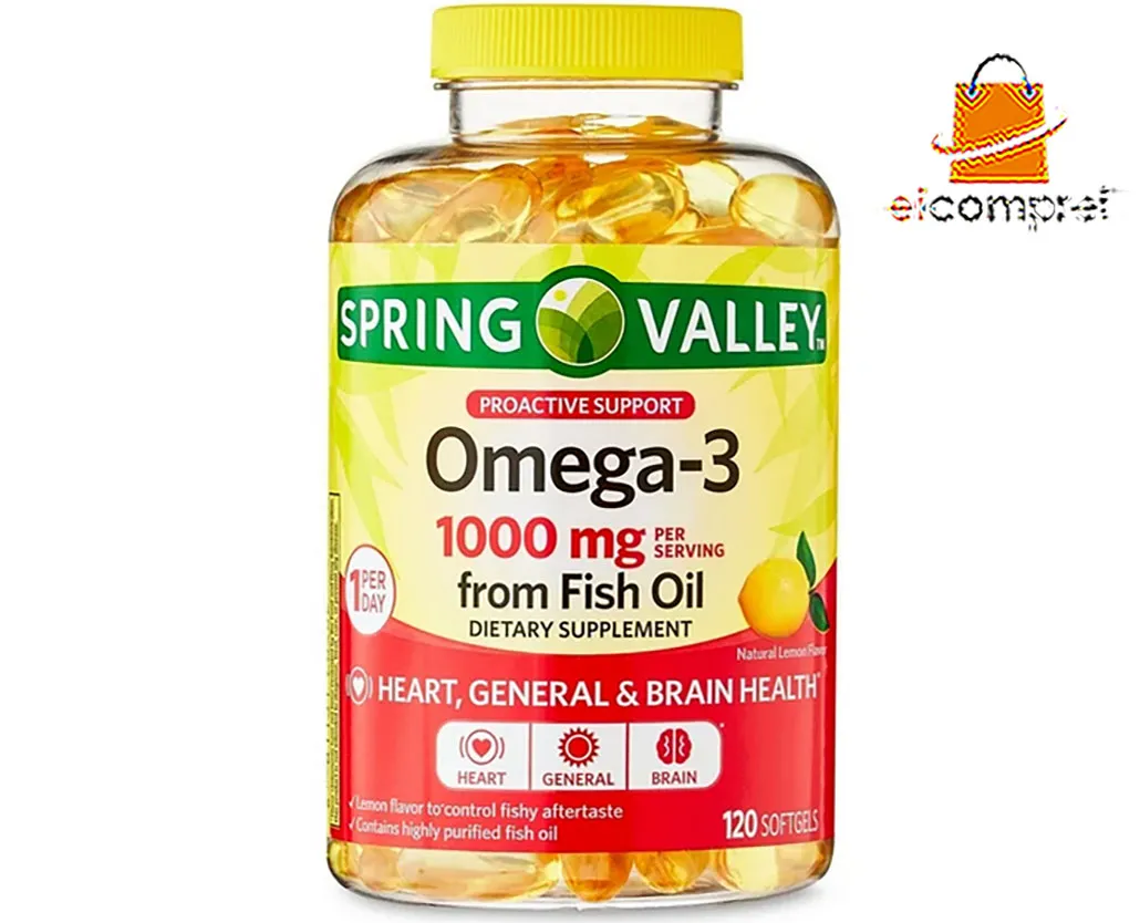 Ômega3 Spring Valley 1000mg Limão 120softgel Import Eua