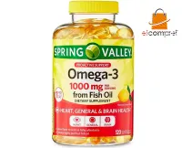 Ômega3 Spring Valley 1000mg Limão 120softgel Import Eua