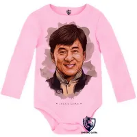 Body Bebê Infantil Jackie Chan Chines Oriental - Foto 4