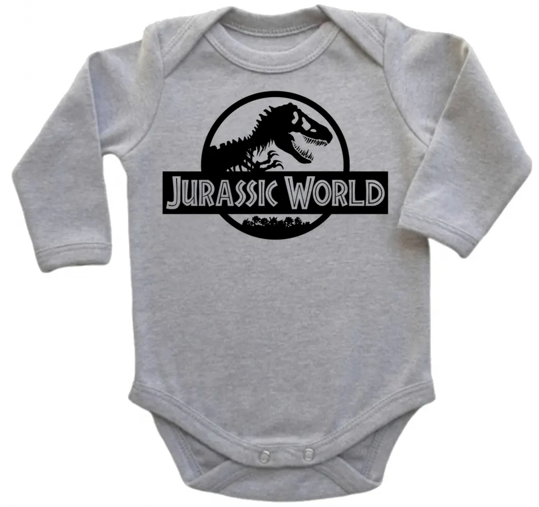 Body Bebê Infantil jurassic park world dinossauro rex