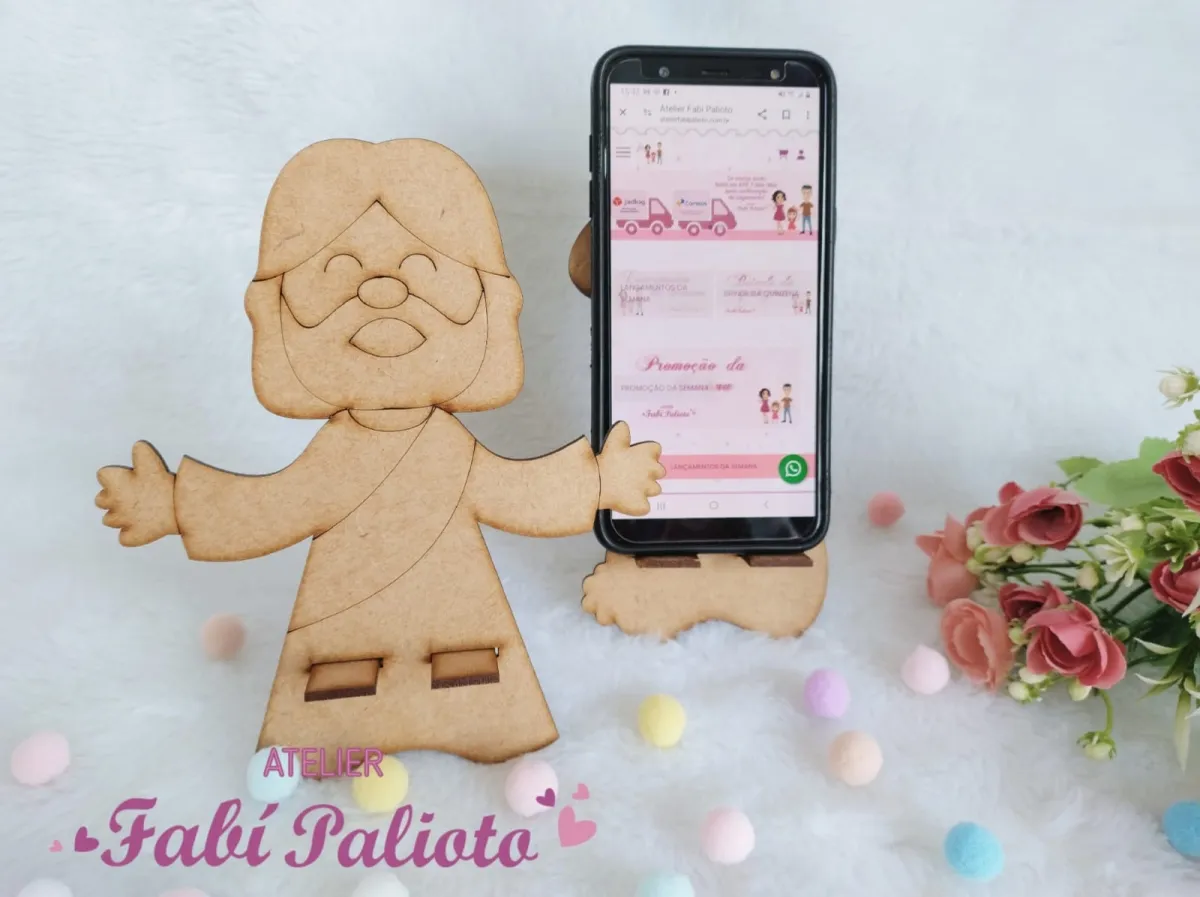 SUP13  Suporte em MDF para Celular - Jesus