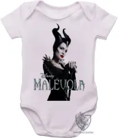 Body Bebê Infantil Malévola cajado vilã disney bruxa - Foto 2