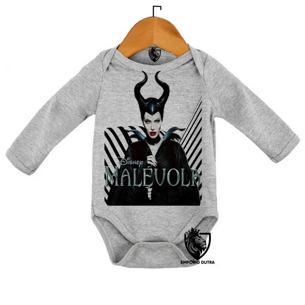 Body Bebê Infantil Malévola vilã disney bruxa Imagem