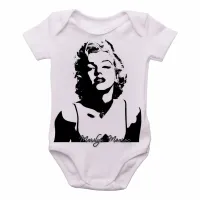 Body Bebê Infantil Marilyn Monroe estados unidos - Foto 2