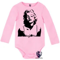Body Bebê Infantil Marilyn Monroe estados unidos - Foto 4