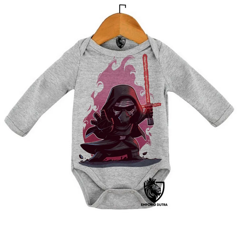 Body Bebê Infantil Ben Solo vilão Kylo Ren star wars Imagem