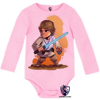 Body Bebê Infantil Star Wars Luke Skywalker jedi - Foto 2