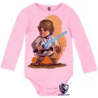 Body Bebê Infantil Star Wars Luke Skywalker jedi - Foto 2