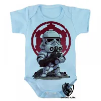 Body Bebê Infantil Stormtrooper star wars soldado - Foto 3