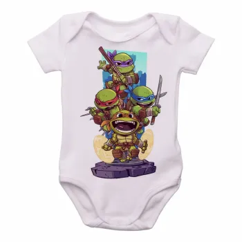 Body Bebê Infantil tartaruga ninja - Foto 2