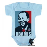 Body Bebê Infantil Mussum cacildis trapalhões obama - Foto 3