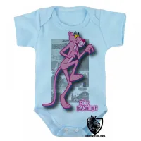 Body Bebê Infantil Pantera cor de rosa hq - Foto 3