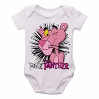 Body Bebê Infantil Pantera Cor de Rosa pink panther desenho - Foto 2