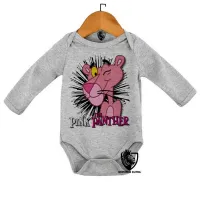 Body Bebê Infantil Pantera Cor de Rosa pink panther desenho - Foto 4