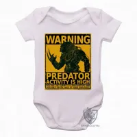 Body Bebê Infantil predador alien warning perigo cartaz - Foto 2