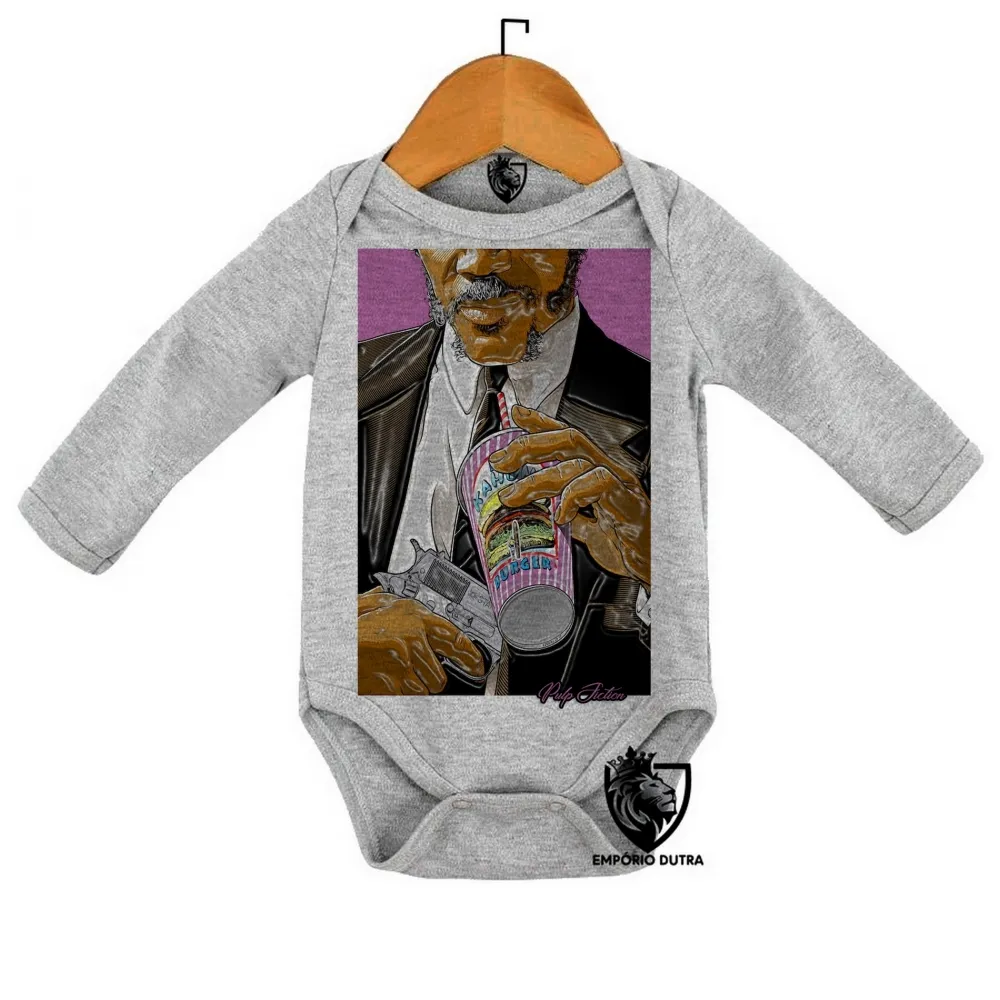 Body Bebê Infantil Pulp Fiction Gangster JULES WINNFIELD Imagem
