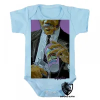 Body Bebê Infantil Pulp Fiction Gangster JULES WINNFIELD - Foto 3