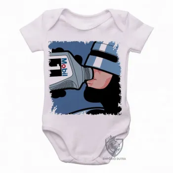 Body Bebê Infantil Robocop Óleo Mobil - Foto 2
