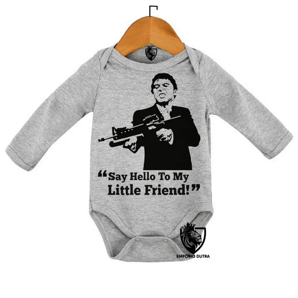 Body Bebê Infantil Scarface Poderoso Chefão Imagem