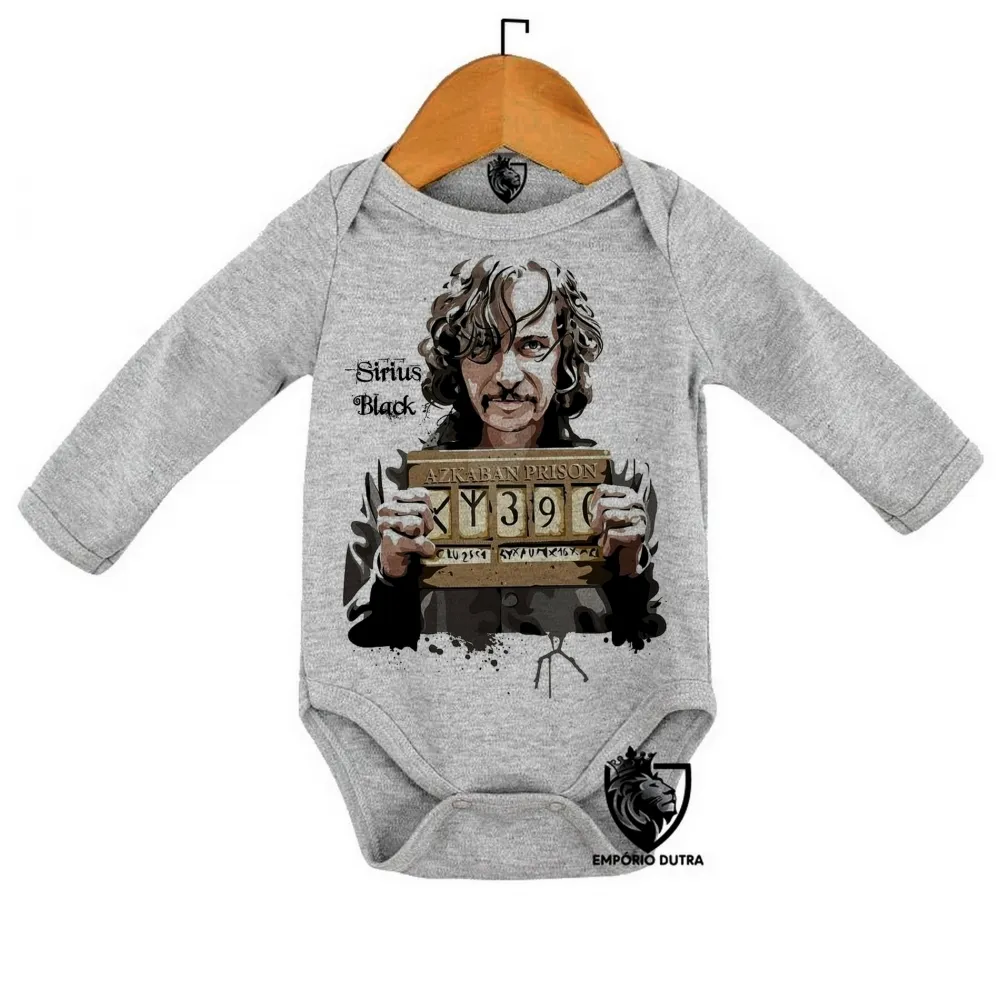 Body Bebê Infantil Sirius Black harry poter vilão