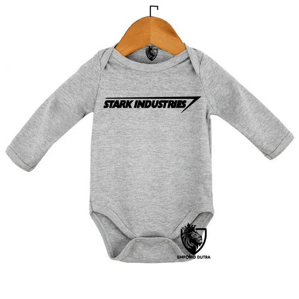 Body Bebê Infantil Stark Industries Homem ferro Imagem