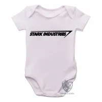 Body Bebê Infantil Stark Industries Homem ferro - Foto 2